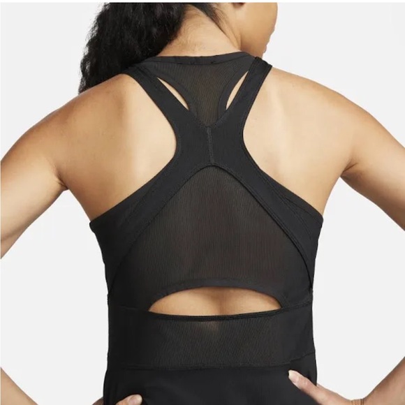 NWT NikeCourt Dri-FIT Slam Black Tennis Dress Size L - Picture 10 of 16